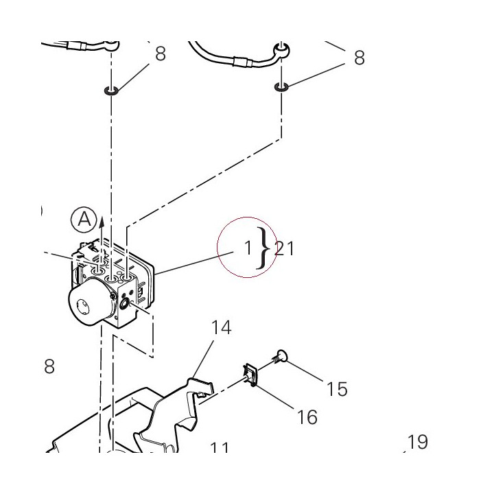 Control unit ABS 54241072A