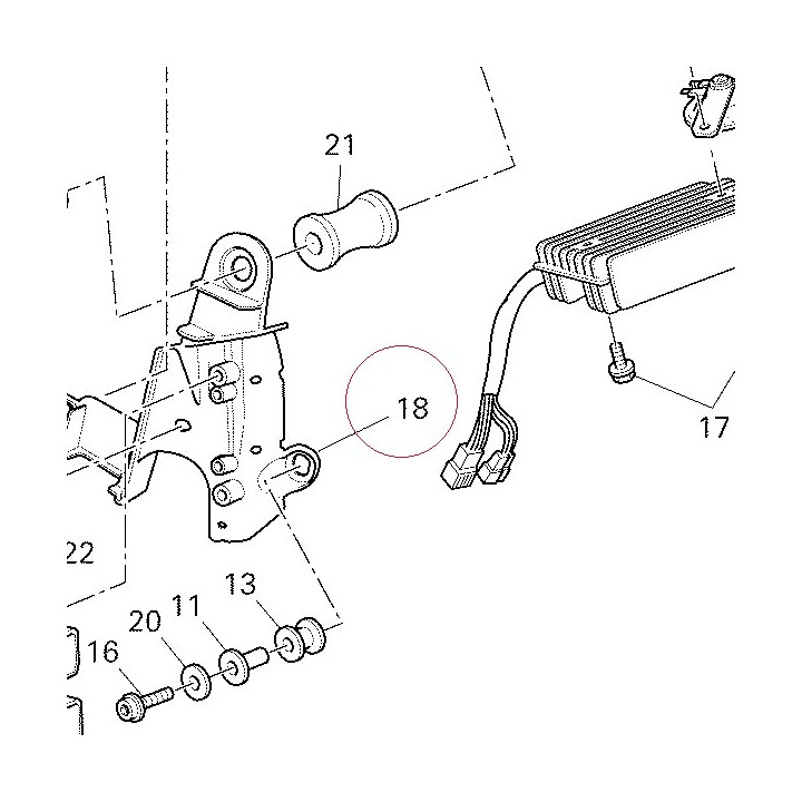 Bracket engine control unit 54410111A