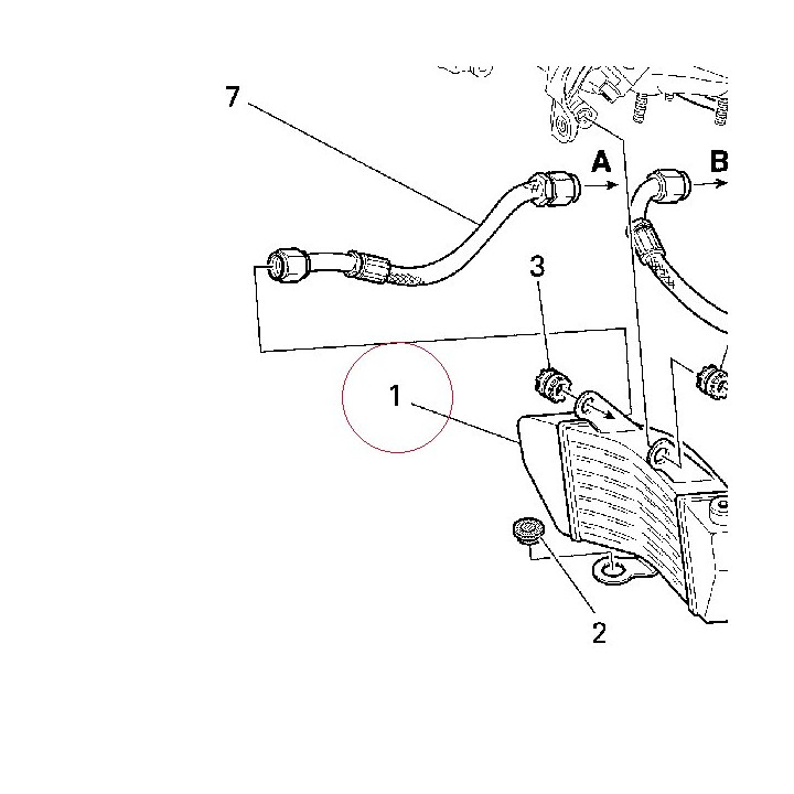 Oil cooler 54840231B