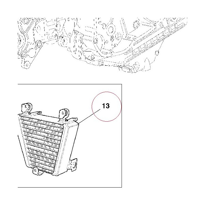 Oil cooler 54840421A