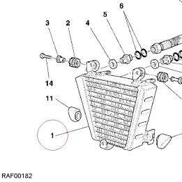 Oil cooler 54840431A