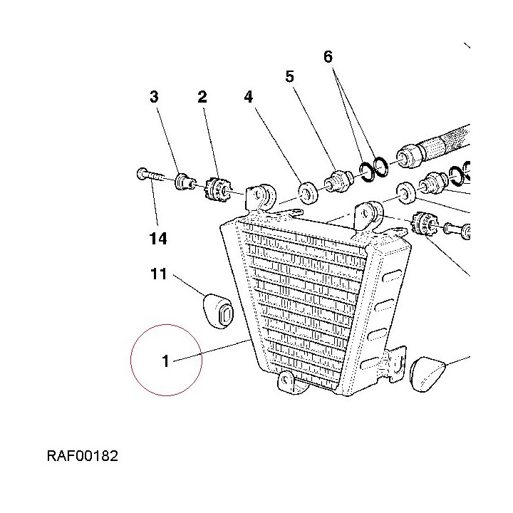 Oil cooler 54840431A