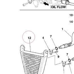 Oversized oil cooler 54840502B