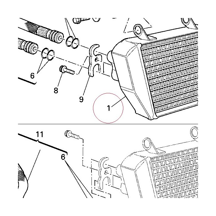Oil cooler 54840771A