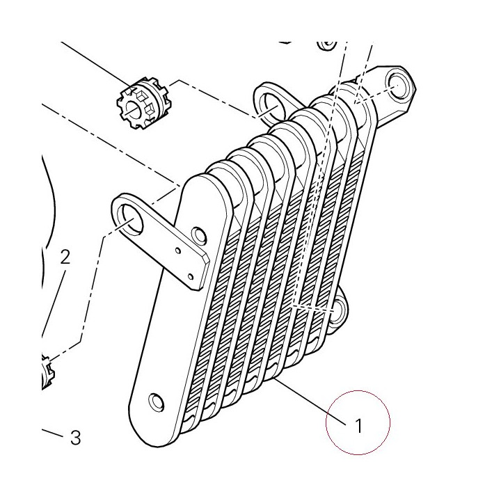 Oil cooler 54840791A