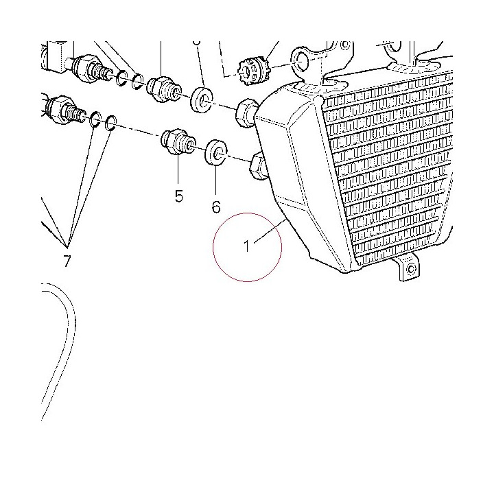 Oil cooler 54840821A