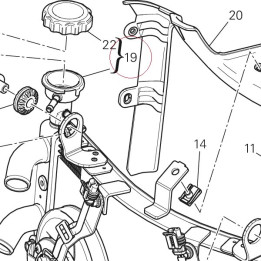 Water cooler assembly 54841022A