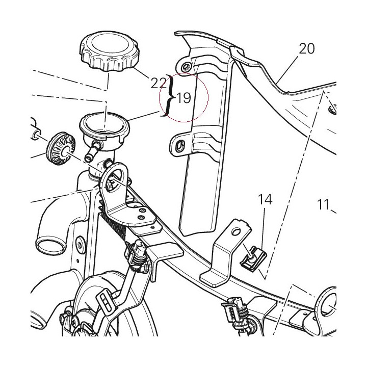 Water cooler assembly 54841022A