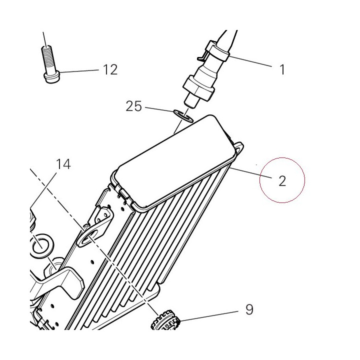 Oil cooler 54841101B