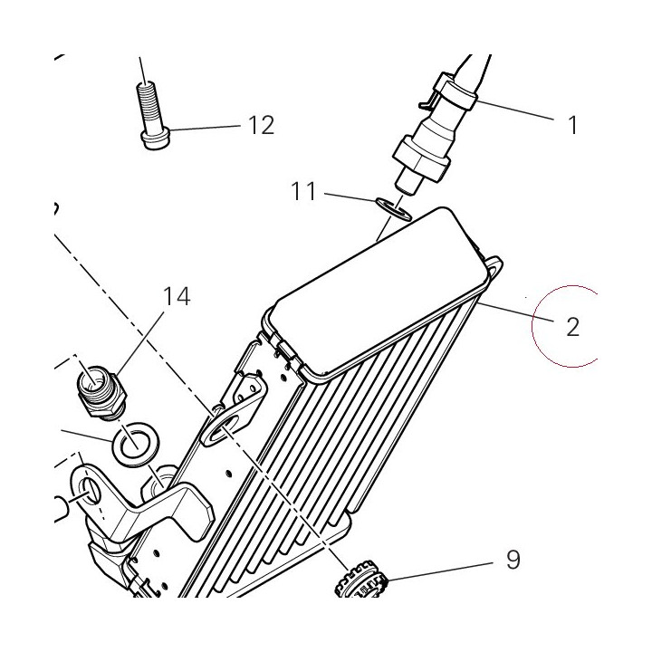 Oil cooler 54841102B