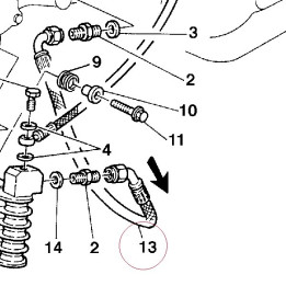 Oil delivery pipe 54910031D