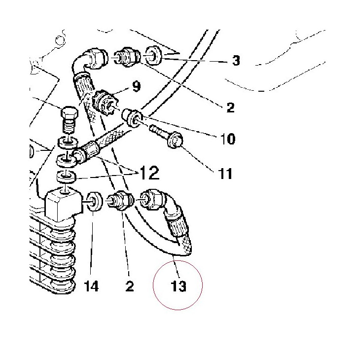 Oil delivery pipe 54910071A