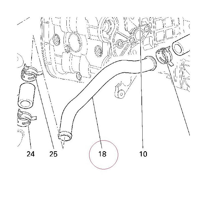 Pump/cooler hose 54910611A