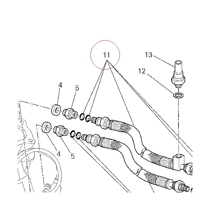 Oil delivery pipe 54910991A