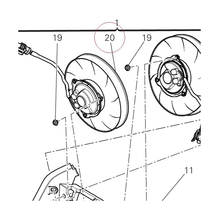 Electric fan 55040291A
