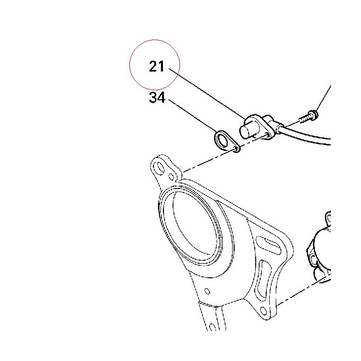 Sensor, speed 55210431A