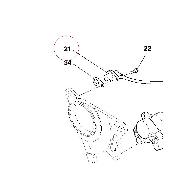 Sensor, speed 55210432A