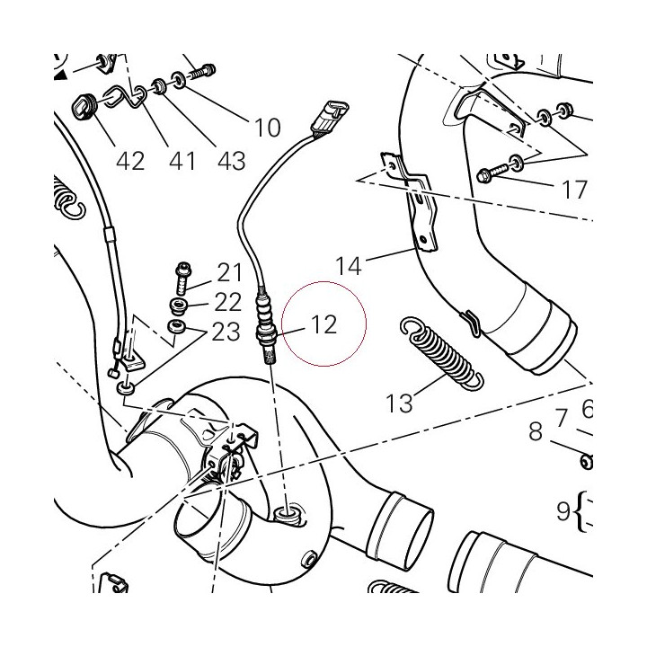 Sensor lambda sond 55211111A