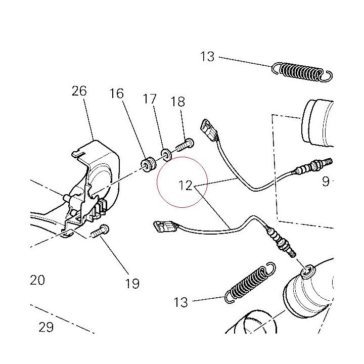 Sensor lambda sond 55212091A