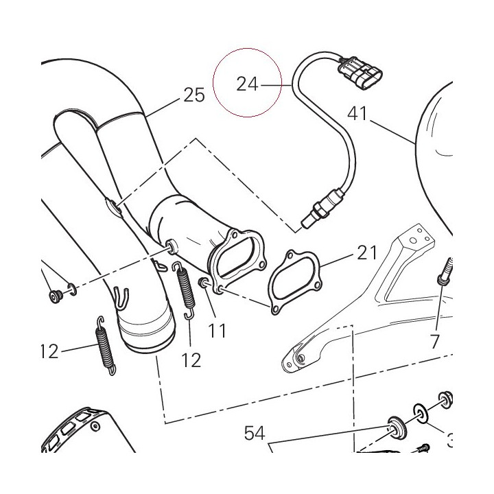 Sensor lambda sond 55212092A