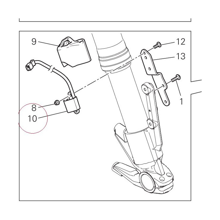Airbag accelerometer 55213121B