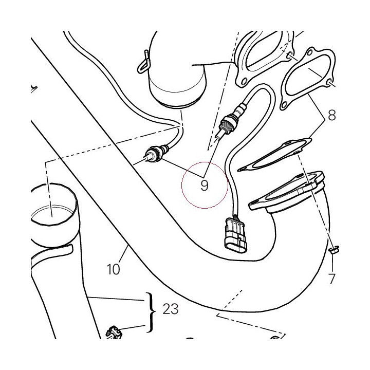 Sensor lambda sond 55213261A