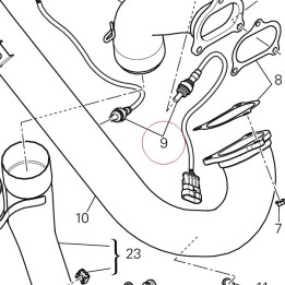 Sensor lambda sond 55213262B