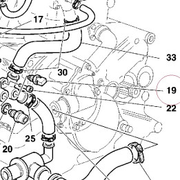 Water temperature sensor 55240111A
