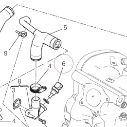 Water temperature sensor 55240131A