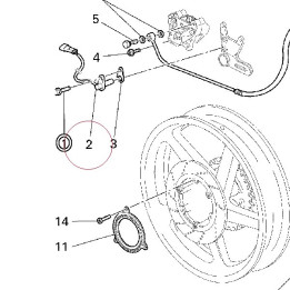 Sensor, speed 55240511A