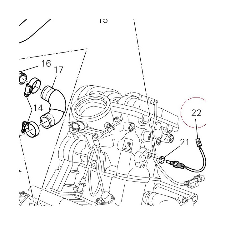 Sensor, temperature 55241451B