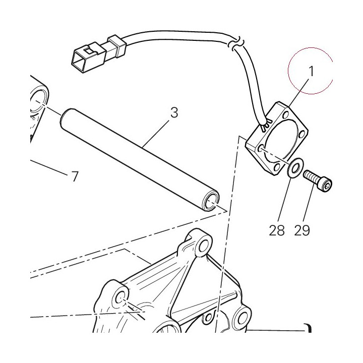 Gearbox position sensor 55242561B