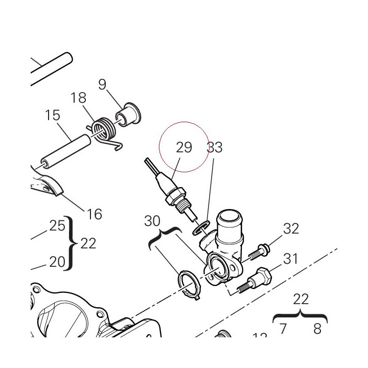 Sensor, temperature 55242671A