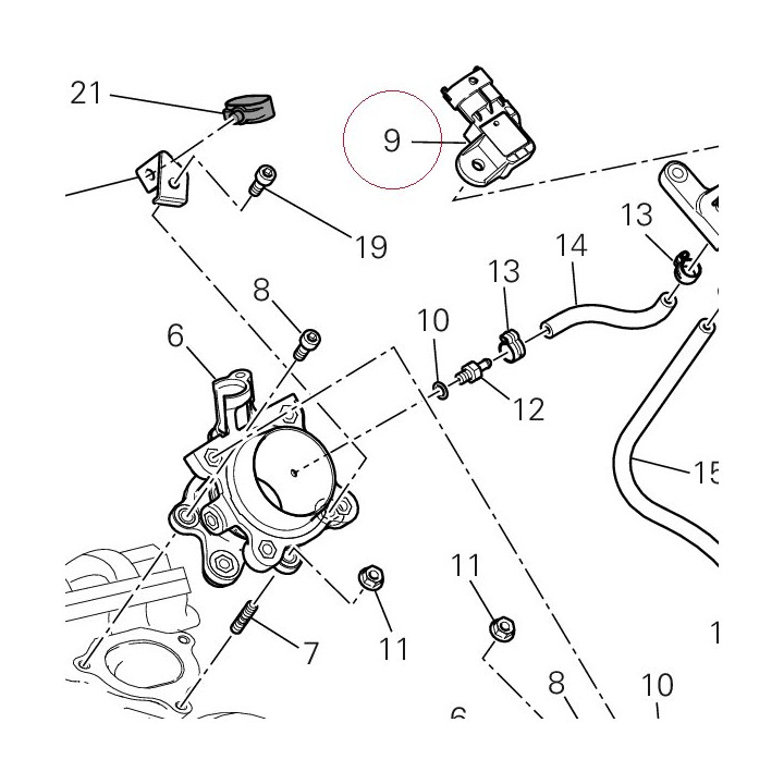Sensor, pressure 55242761A
