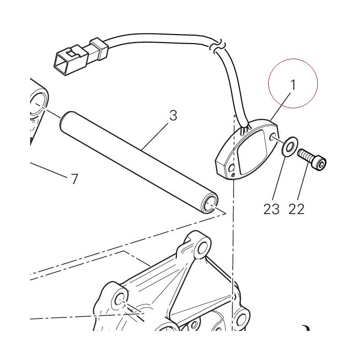 Gearbox position sensor 55243203A