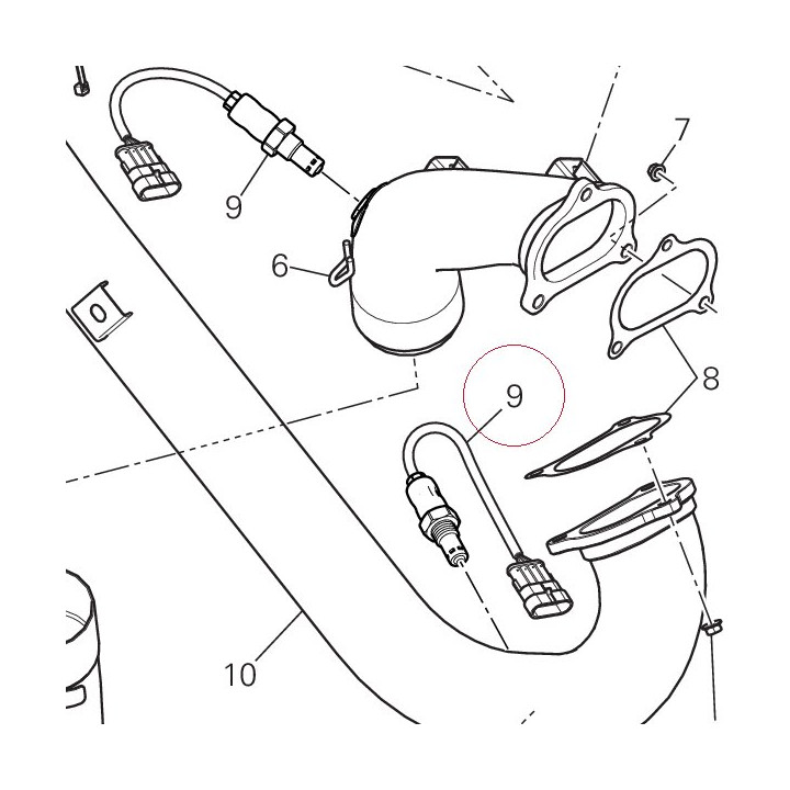 Sensor lambda sond 55243401A
