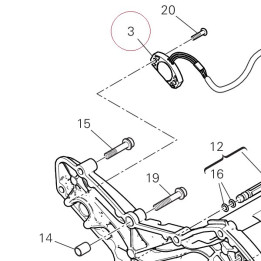 Gearbox position sensor 55243522A