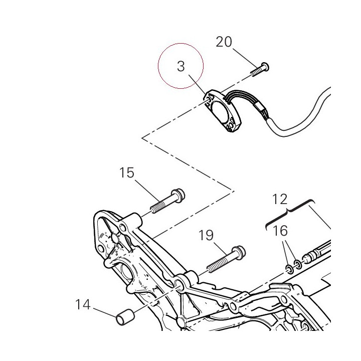 Gearbox position sensor 55243522A