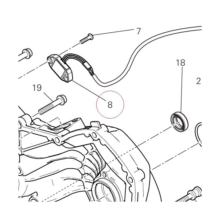 Gearbox position sensor 55243941A