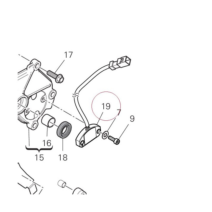 Gearbox position sensor 55243941B