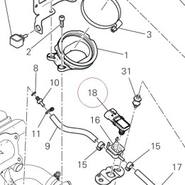 Sensor, pressure 55244331A