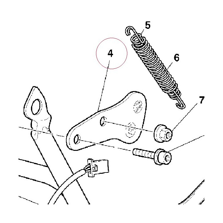 Left bracket 55510061A