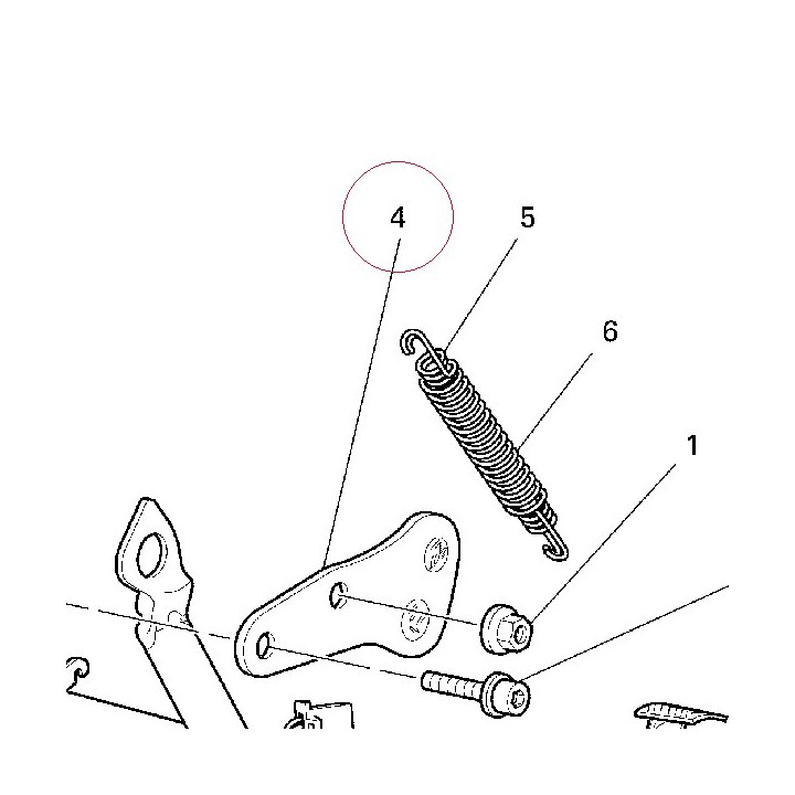 Bracket, stand left 55510061B