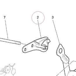 Bracket, stand right 55510071A