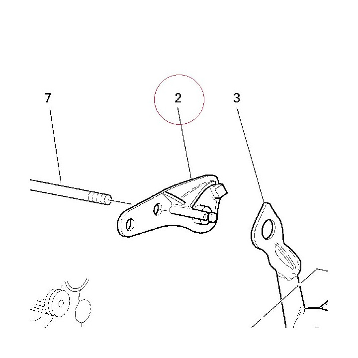 Bracket, stand right 55510071A