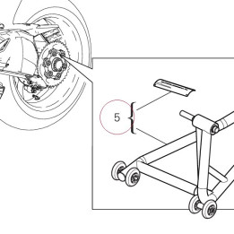 Rear stand 55510881AA