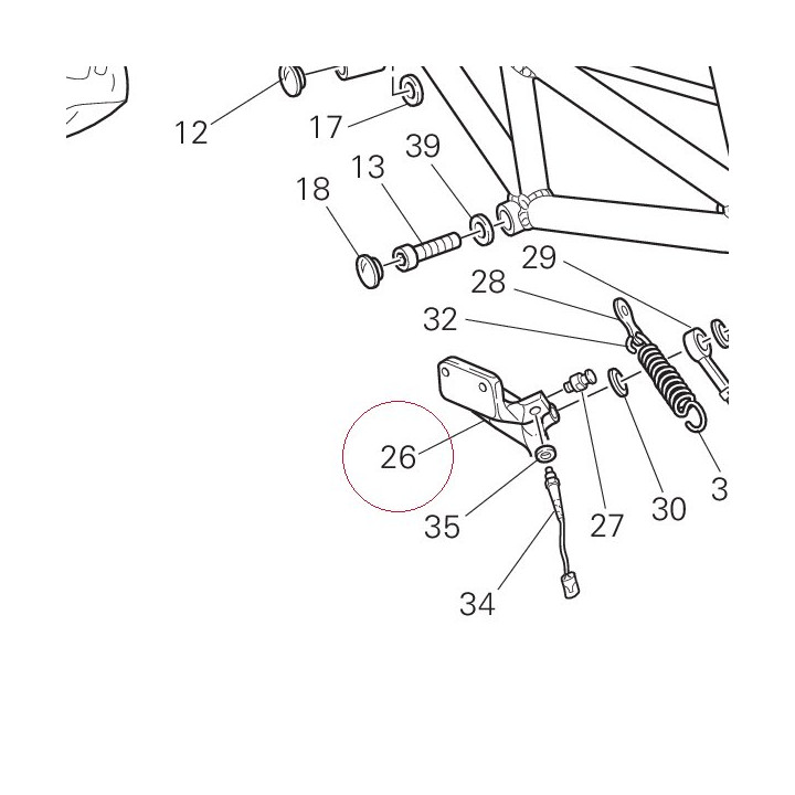 Bracket, side stand 55610081B