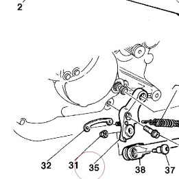 Bracket, side stand 55610121A