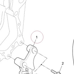 Bracket, side stand 55620482A