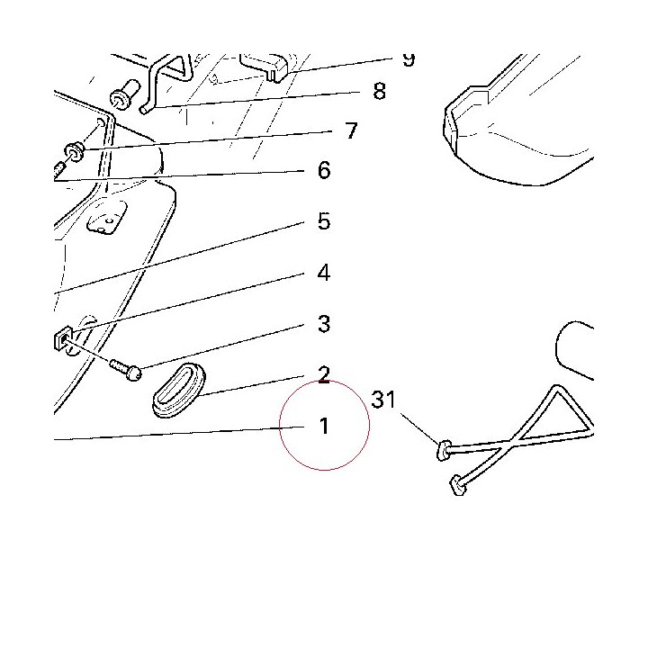 Fender rear, inner 55910051A
